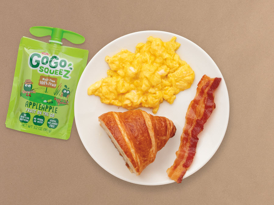 Kids Scrambled Eggs with Bacon