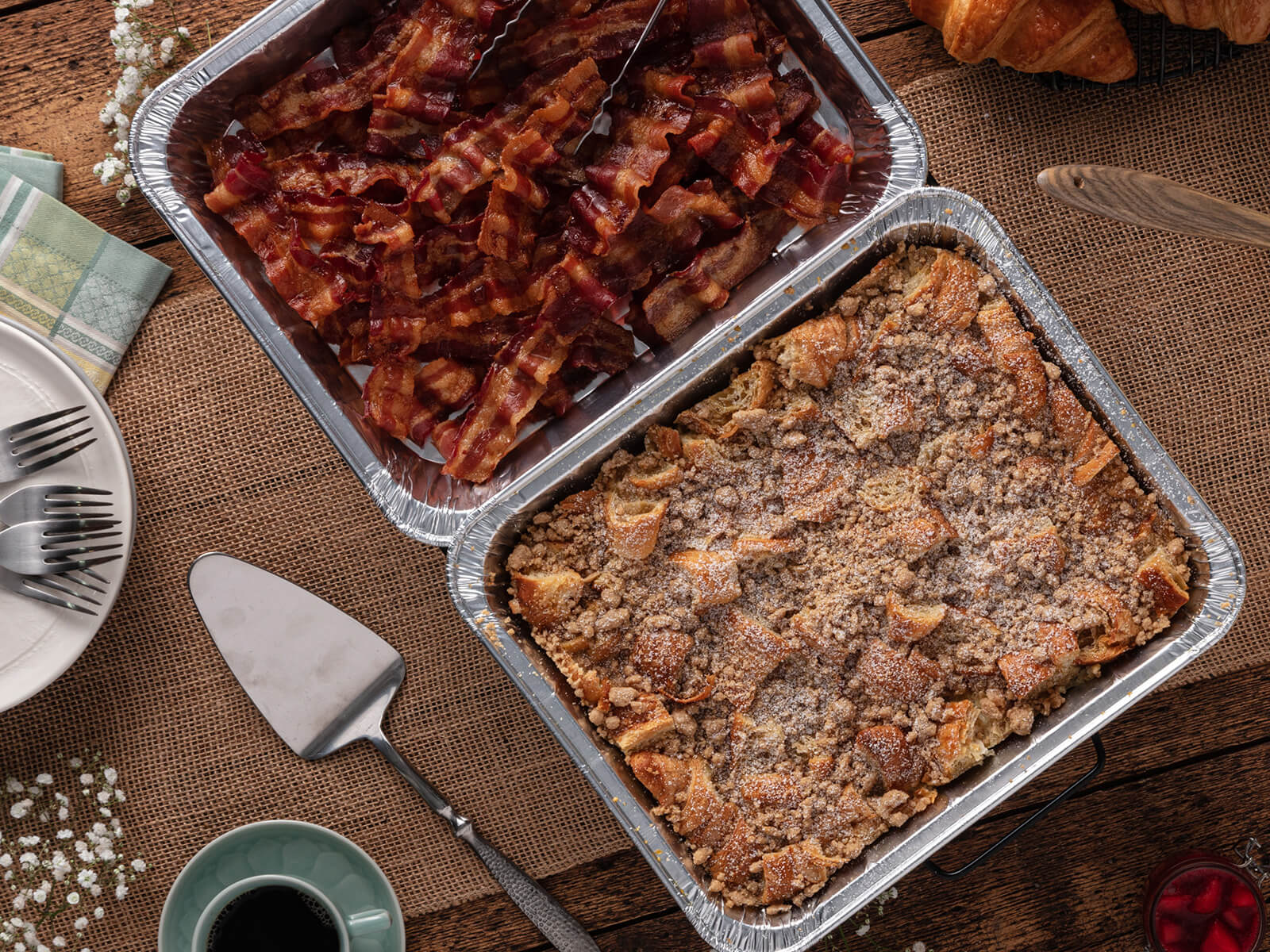 Berry French Toast Bake & Bacon